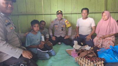 Respons Cepat Polres Tojo Una-Una Bantu Anak Kurang Mampu Bersekolah