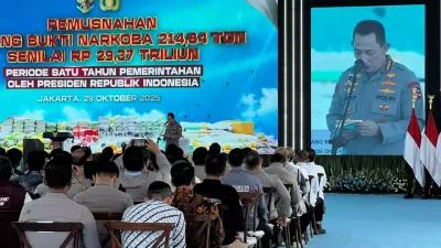 Kapolri: 214 Ton Narkoba Dimusnahkan, Wujud Nyata Asta Cita Presiden